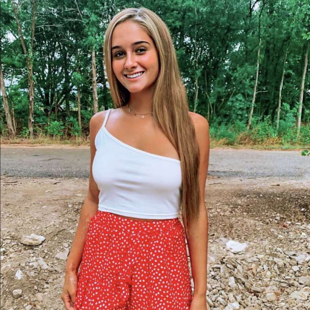 White One Shoulder Top